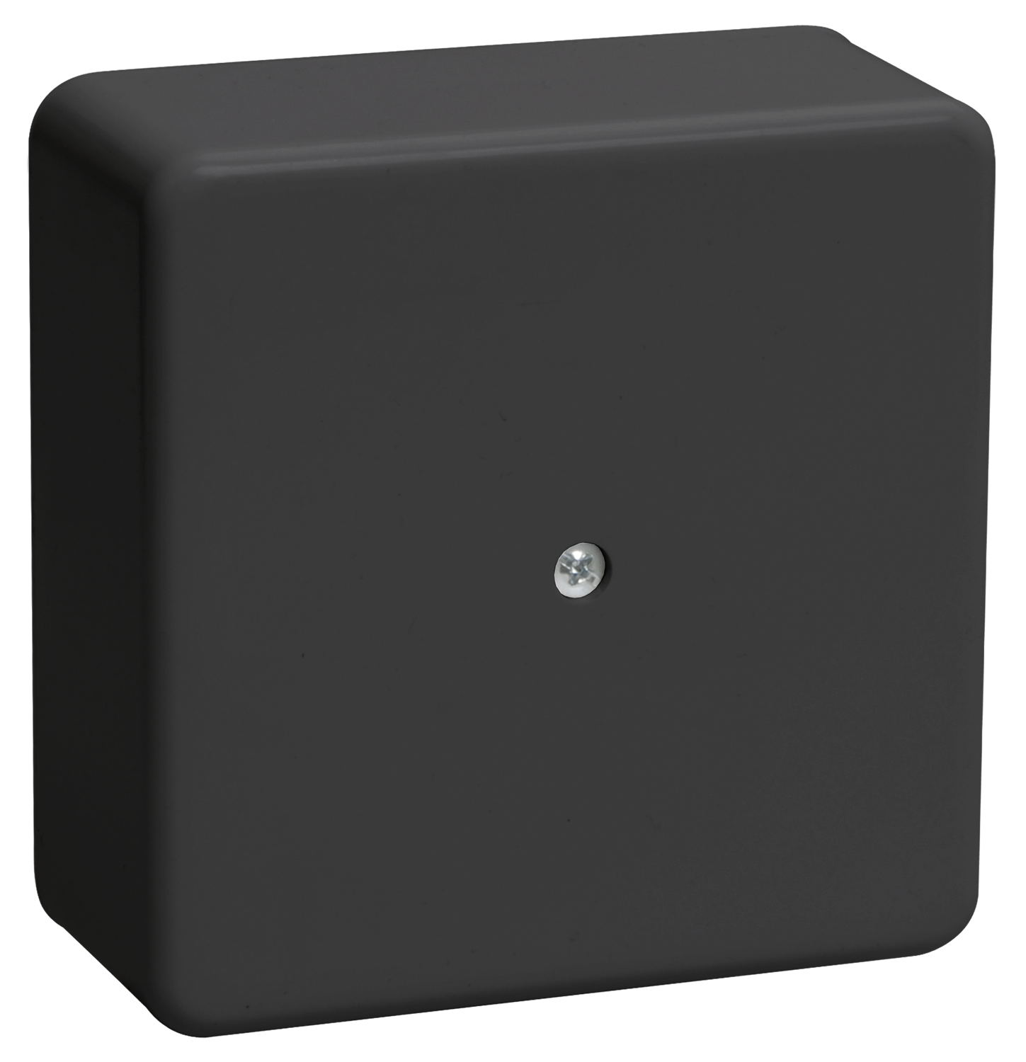 Коробка распаячная КМ для открытой проводки безгалогенная (HF) 75х75х28мм черная (RAL 9005) IEK UKO10-075-075-028-K02-E