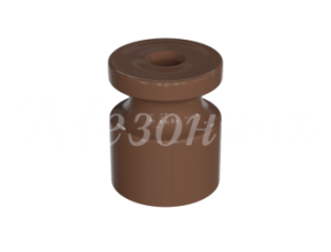 Изолятор пластиковый для наружного монтажа витой электропроводки, D20х24мм, цвет - какао GE30025-70-R10