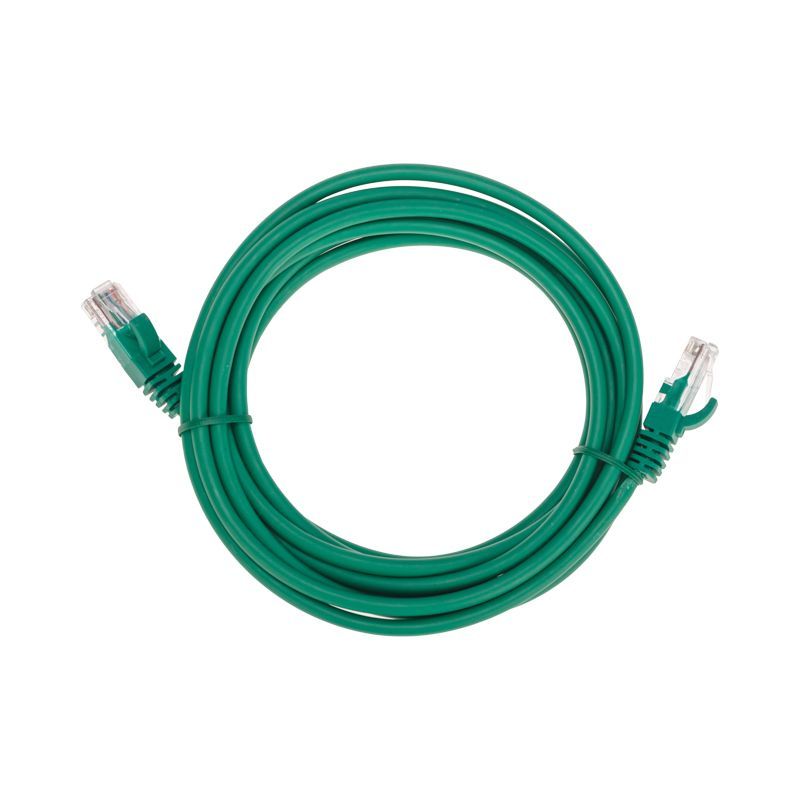 Патч-корд U/UTP, CAT 5e, RJ45-RJ45, 26AWG, LSZH, зеленый, 3м REXANT 02-0106-3