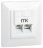 ITK Внутренняя информационная розетка RJ45 кат.6 FTP 2 порта CS2-1C06F-2-1