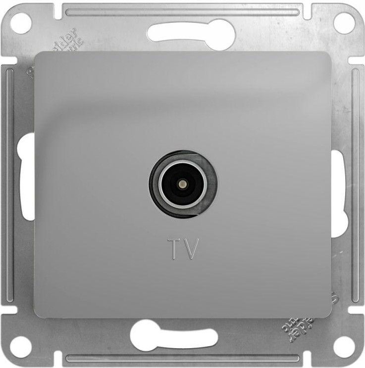Розетка телевизионная TV Glossa коннектор механизм алюм. SE GSL000393