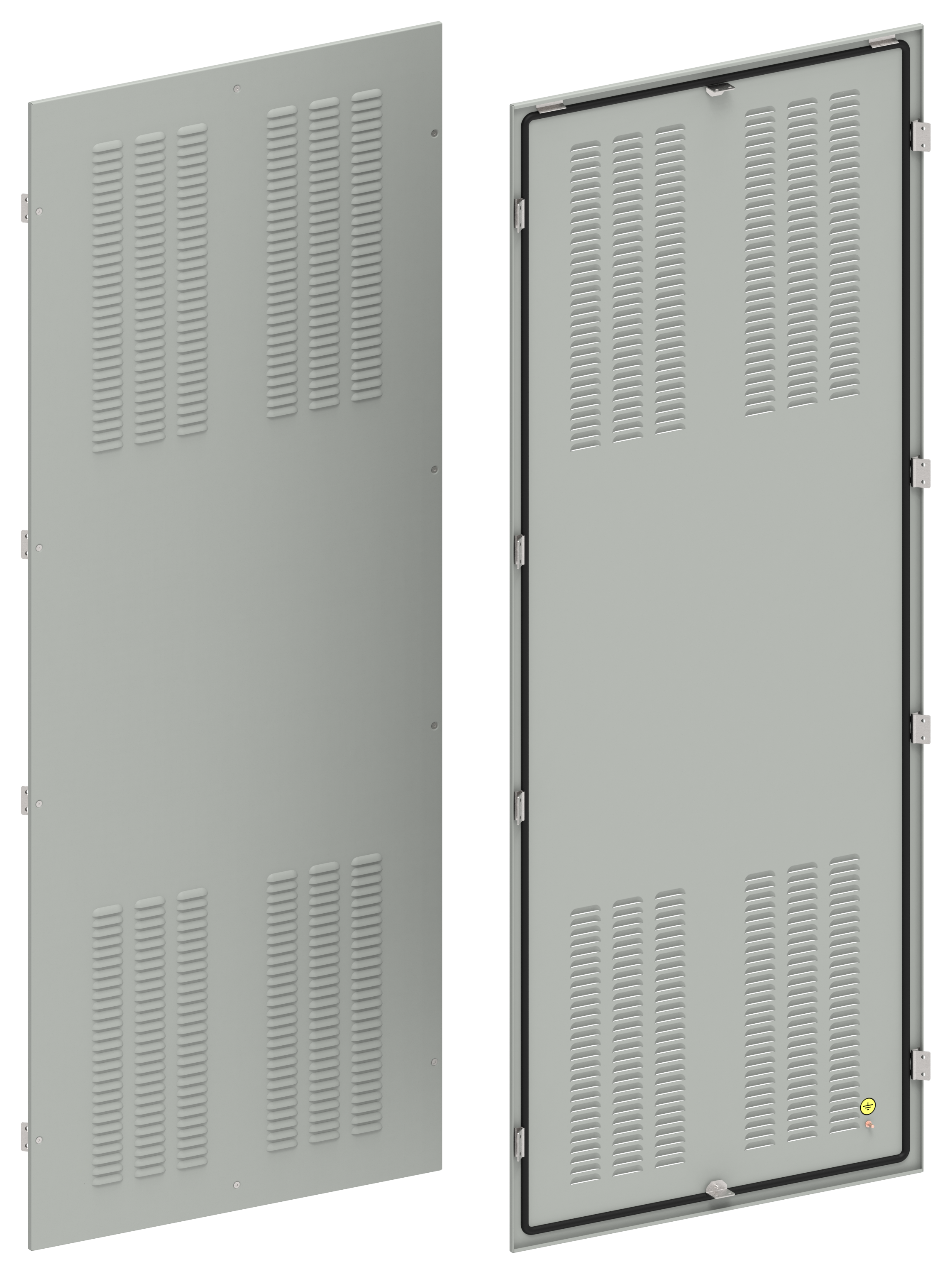 FORMAT Панель боковая вентилируемая 2000х800мм IP31 (2шт/компл) IEK FO-00-PSV-200-080-31