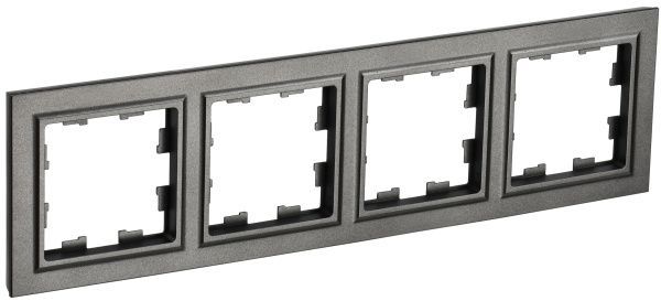 BRITE Рамка 4-местная РУ-4-БрТБ темная бронза IEK BR-M42-K45