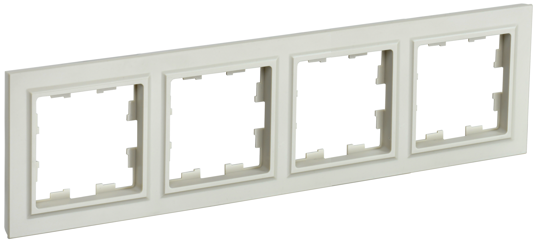 BRITE Рамка 4-местная РУ-4-БрКр бежевый IEK