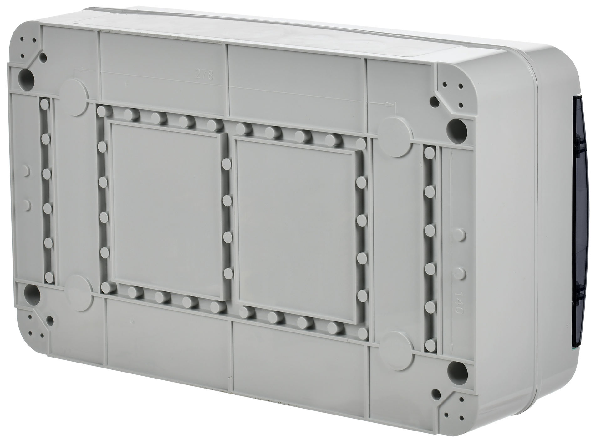 TEKFOR Корпус пластиковый КМПн-18 IP65 черная прозрачная дверь IEK - Фото 5