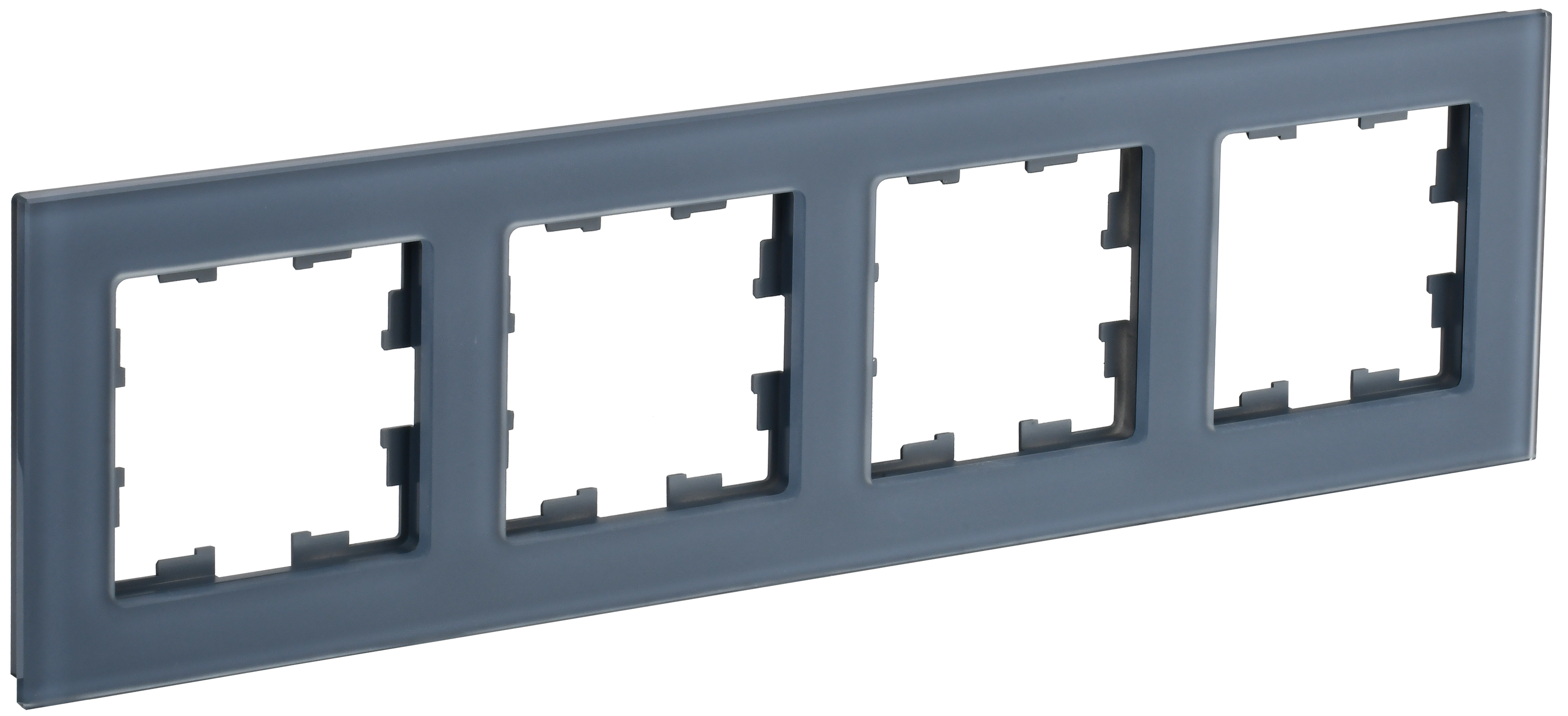 BRITE Рамка 4-местная РУ-4-2-Бр стекло маренго матовый IEK