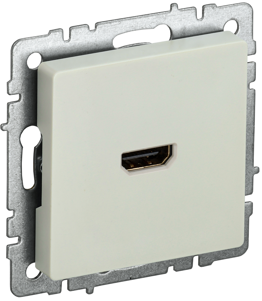 BRITE Розетка HDMI РHDMI-0-БрКр бежевый IEK BR-H10-K10
