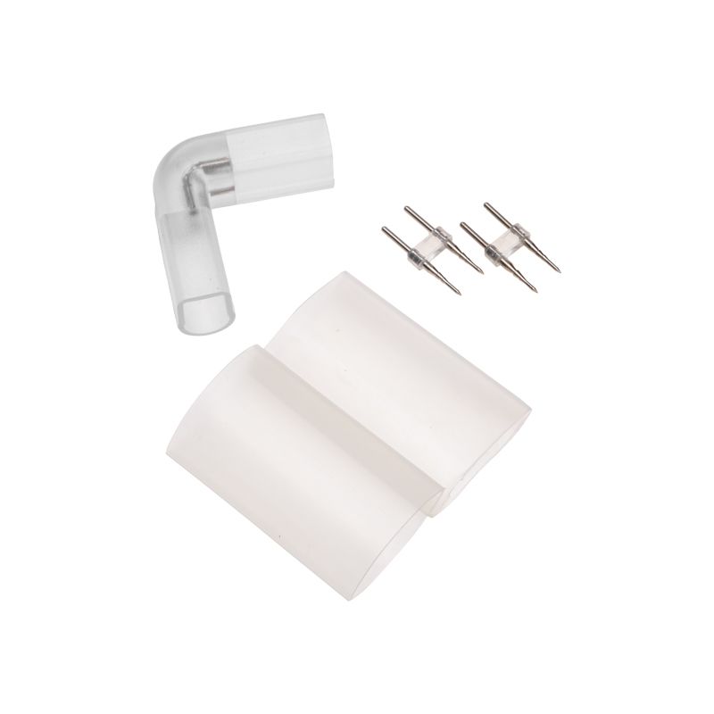 L - коннектор для одностороннего Гибкого Неона 8х16мм (цена за 1 шт.) 134-061