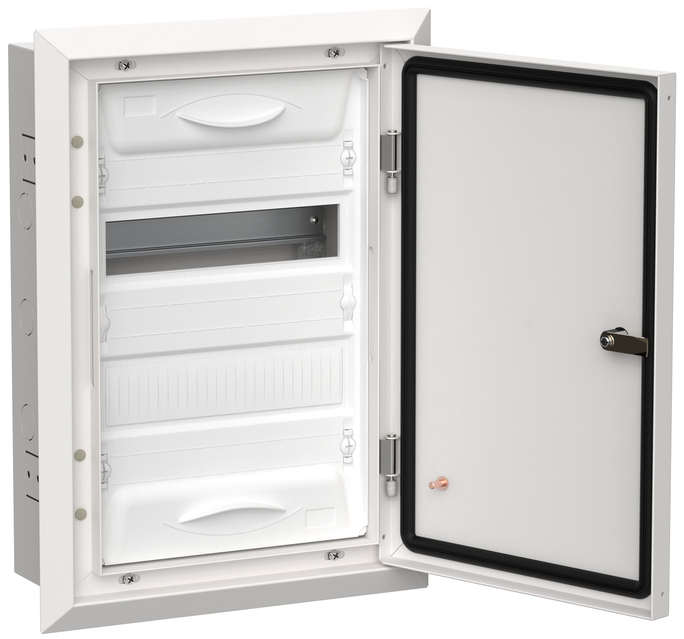 TITAN 5 Корпус металлический ЩРв-24 (1х24) 505х365х130мм IP31 белый (одна дверь) IEK TI5-50-V-024-31