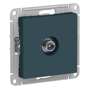 Розетка телевизионная проходная TV AtlasDesign 4дБ механизм изумруд SE ATN000892 1240474