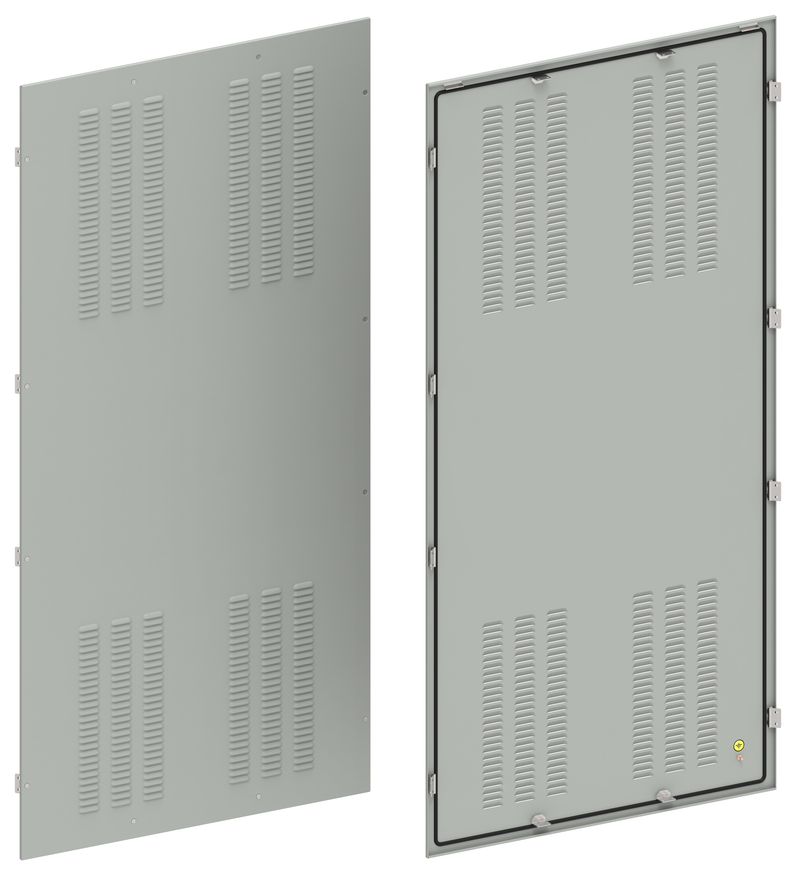 FORMAT Панель боковая вентилируемая 2000х1000мм IP31 (2шт/компл) IEK FO-00-PSV-200-100-31