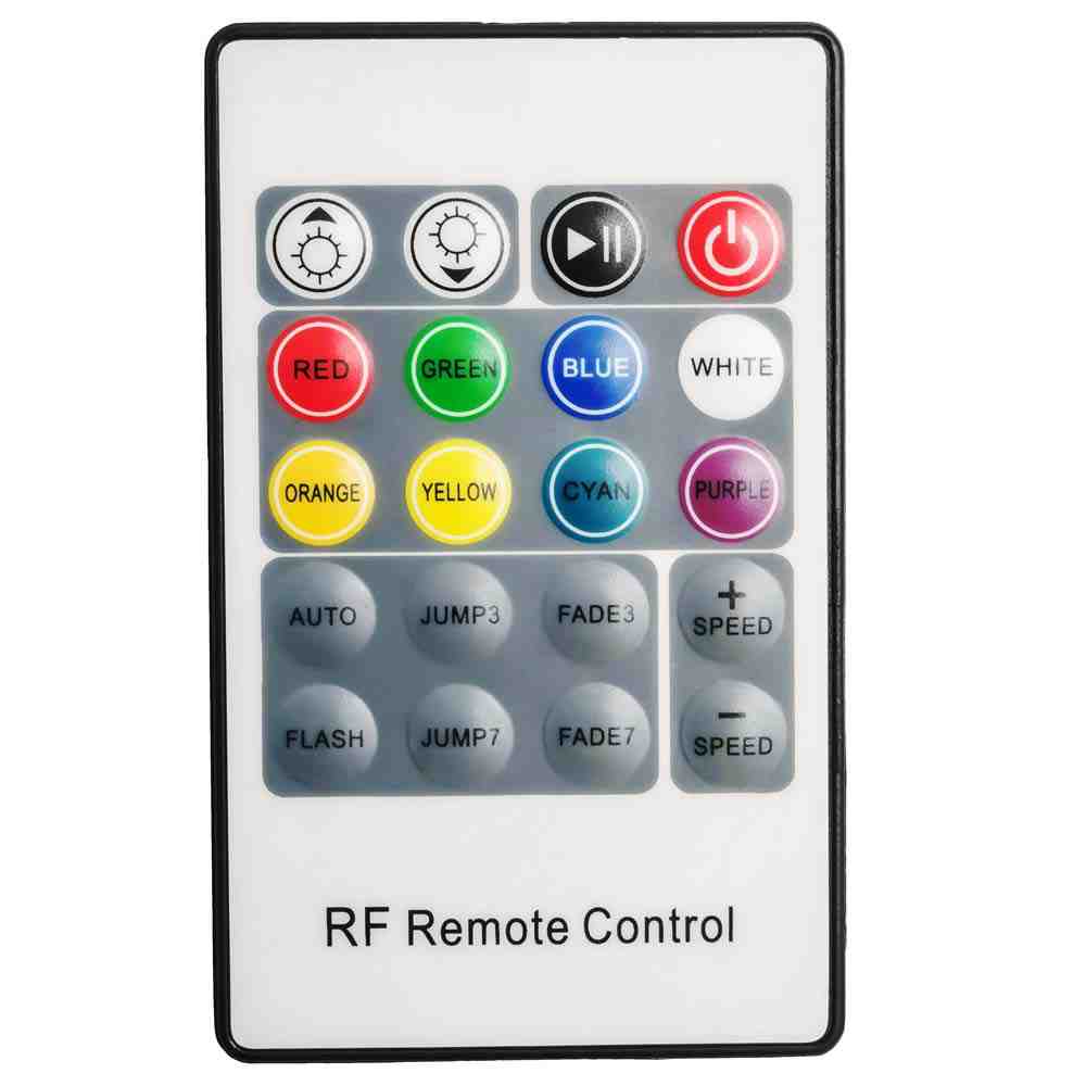 Мини-контроллер RGB 12/24В, 72/144Вт, 3 канала*2 А, RF, пульт кнопочный, РФ, размер 50*13*4мм 04-18 - Фото 3