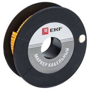 Маркер кабельный 2,5 мм2 "7" (1000 шт.) (ЕС-1) EKF plc-KM-2.5-7