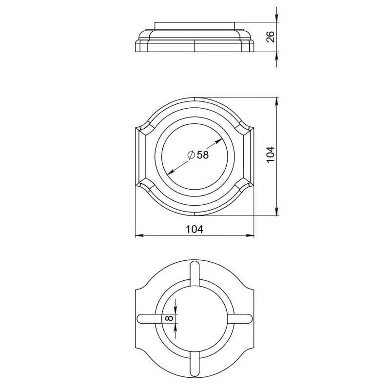 Рамка одноместная "Элегант" , цвет - красное дерево, ТМ "МезонинЪ" GE70721-27 - Фото 3