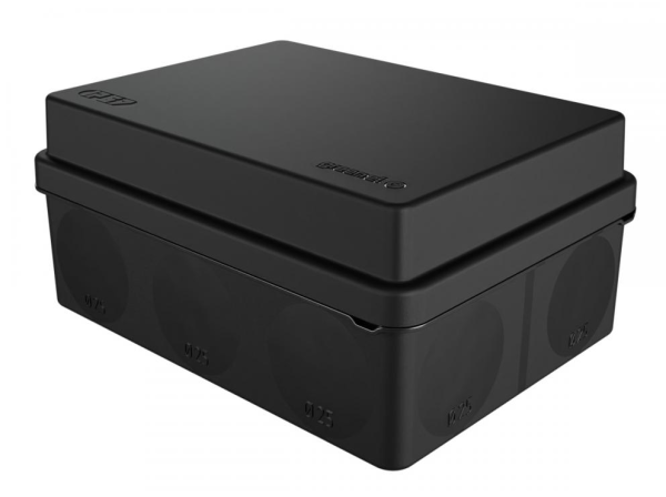 Коробка для прямого монтажа о/п 150х110х70 IP67 ЧЕРНАЯ безгалог (HF) атмосферост. (30 шт.) GREENEL P