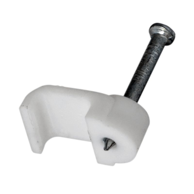 Крепеж кабеля плоский 8х3 мм, белый (50 шт/уп) REXANT 07-4207