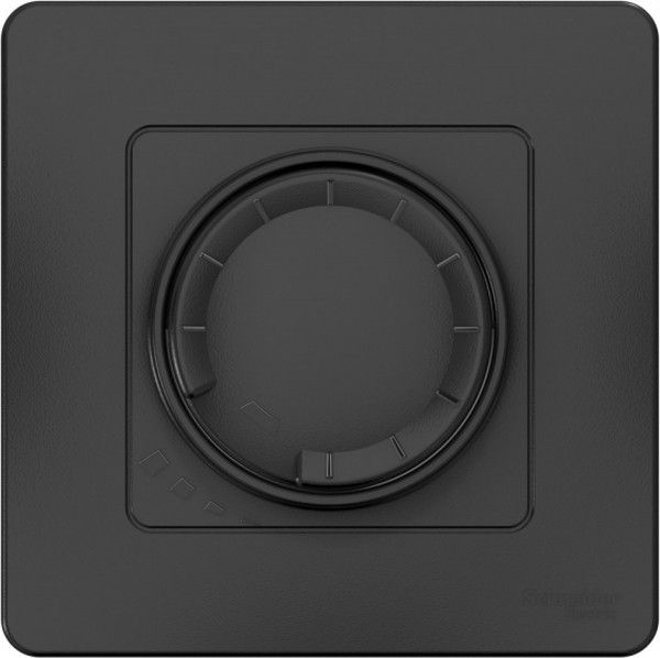 Светорегулятор поворотно-нажимной универсальный СП Blanca 400Вт антрацит SE BLNSS040016 - Фото 3