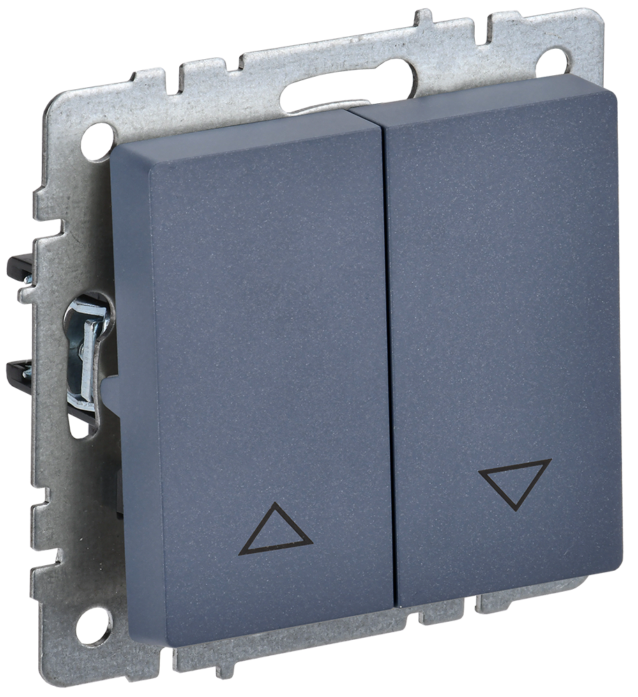 BRITE Выключатель жалюзи 10А ВС10-1-5-БрМ маренго IEK