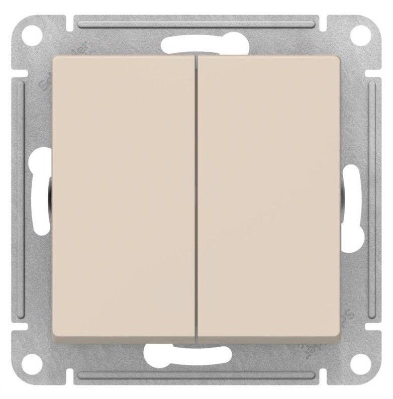 Переключатель перекрестный 2-кл. AtlasDesign 2хсх.7 10АХ механизм беж. SE ATN000273 1775661