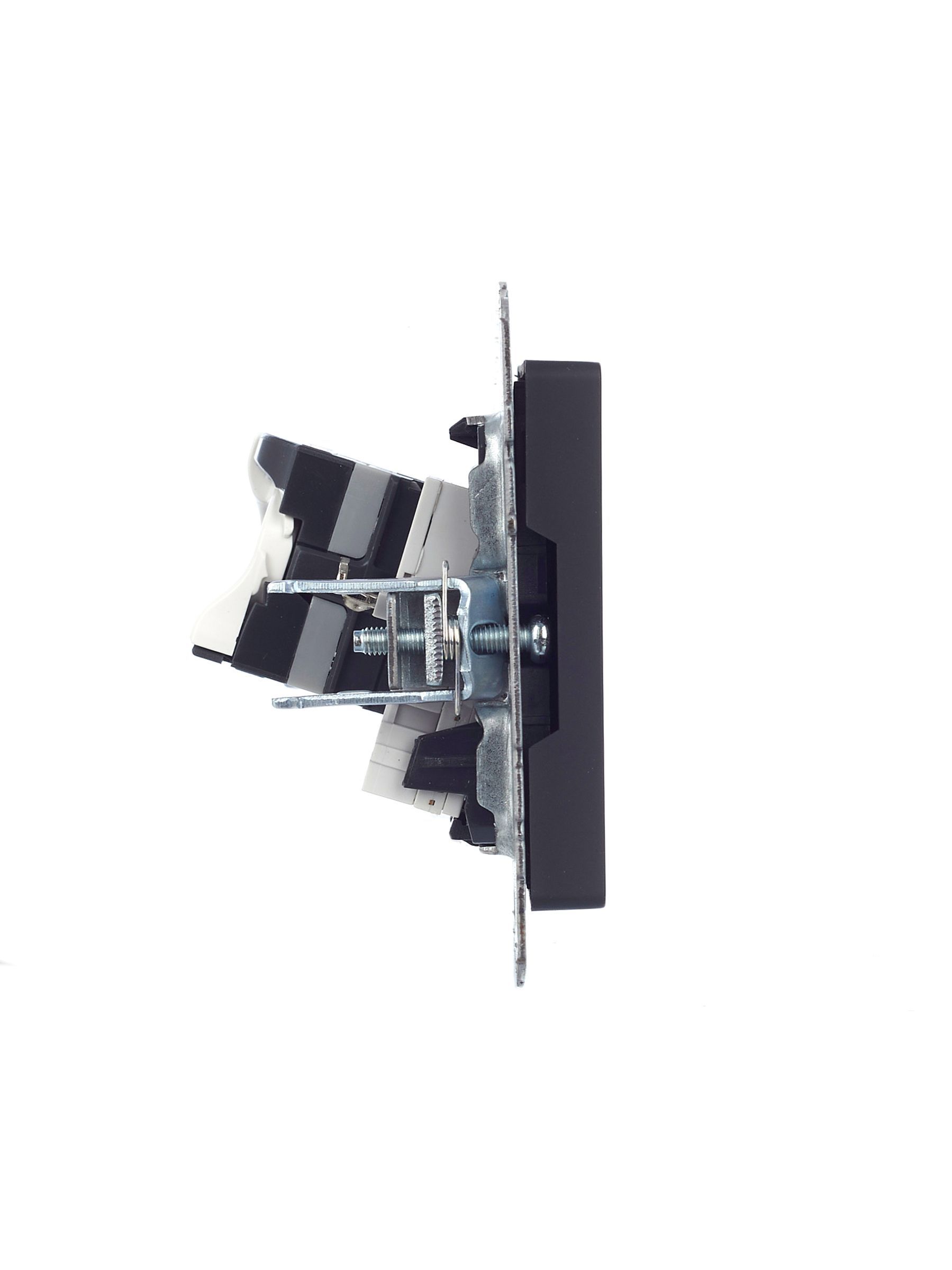 BRITE Розетка двойная RJ11+RJ45 кат.5E РК/Т12-БрГ графит IEK - Фото 7