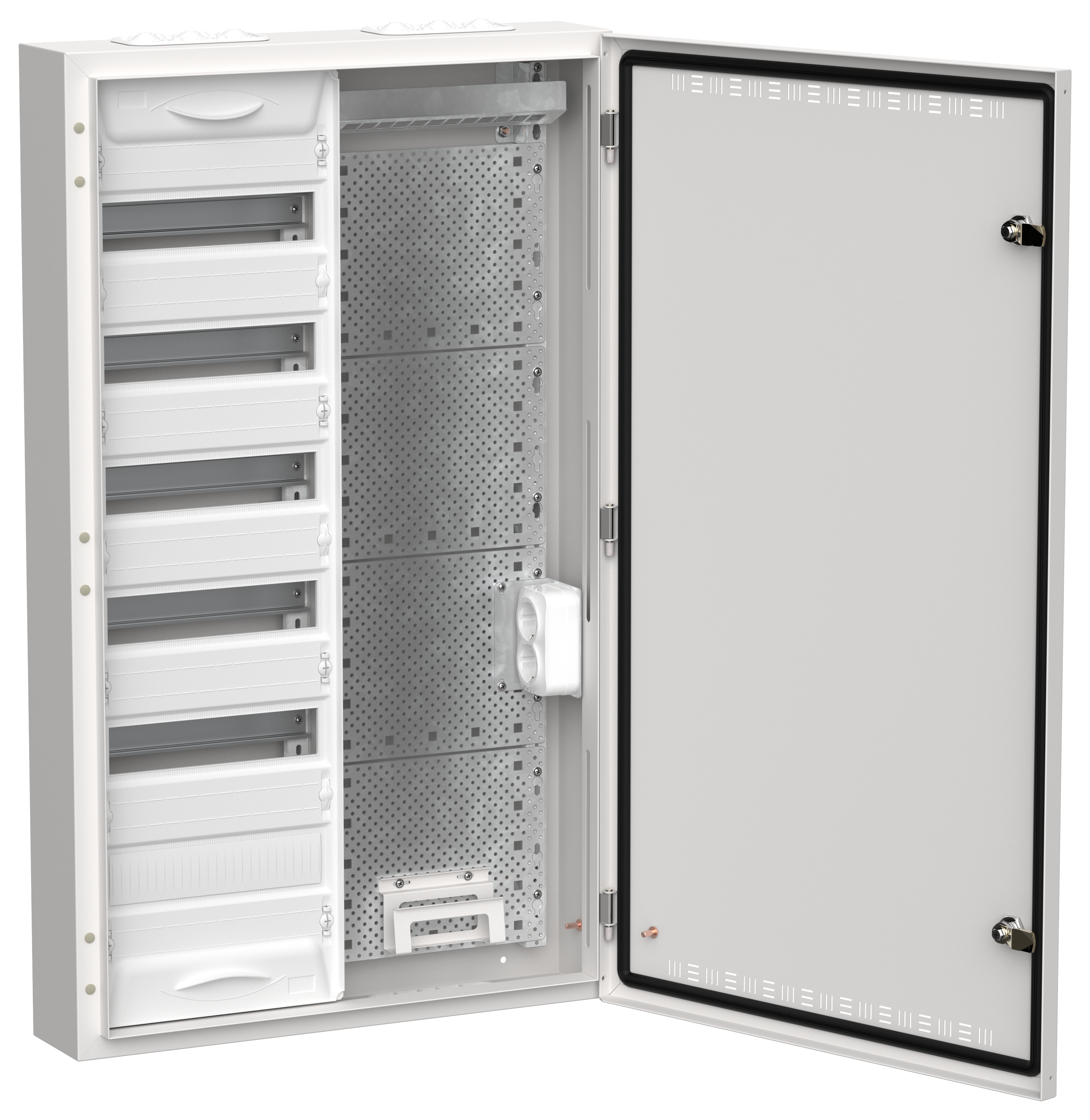 TITAN 5 Корпус комбинированный ЩРн-72 (2х72) 960х570х140мм IP30 белый IEK TI5-51-N-2X072-30