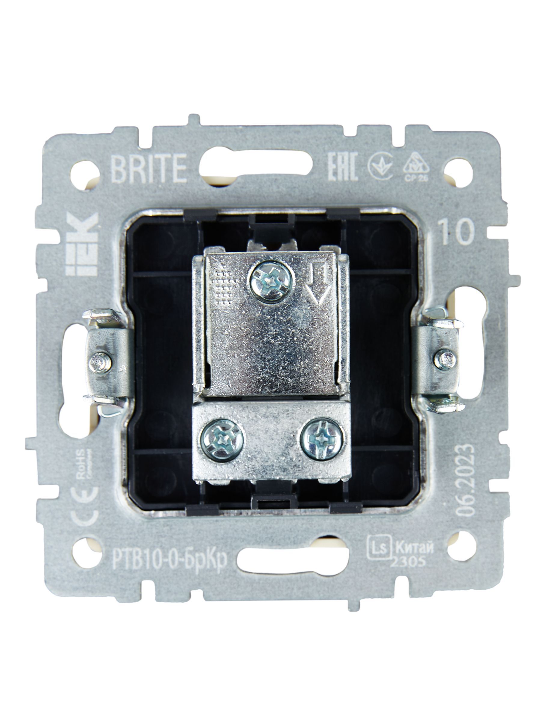 BRITE Розетка TV проходная РТВ10-0-БрКр бежевый IEK - Фото 4