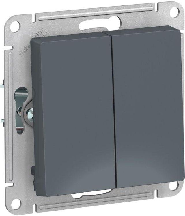 Выключатель 2-кл. СП AtlasDesign 10А IP20 (сх. 5) 10AX механизм грифель SE ATN000751