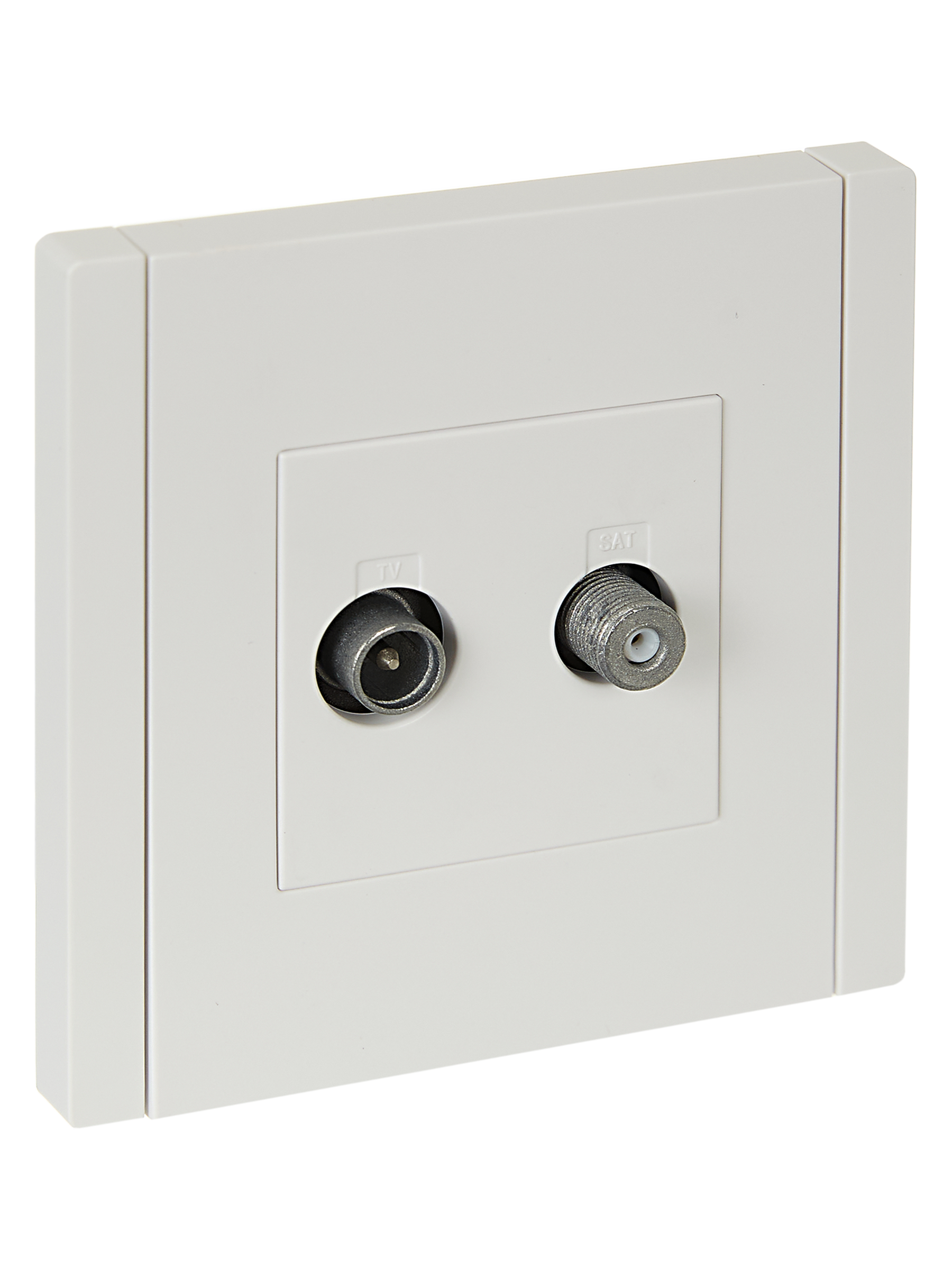 FORTE&PIANO Розетка двойная TV+SAT FP238 белый IEK FP-AF20-O-K01