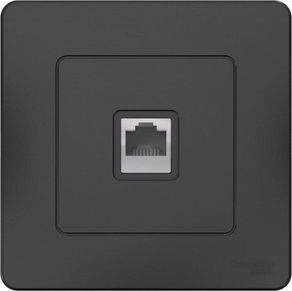 Розетка компьютерная 1-м СП Blanca RJ45 кат.5E антрацит SE BLNIS045006 - Фото 3