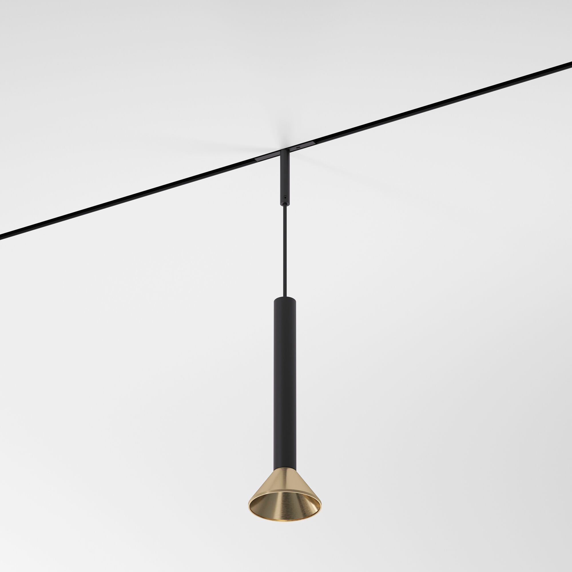 Mini Magnetic Трековый светильник 3W 3000K (черный/латунь) 85164/01  a065651