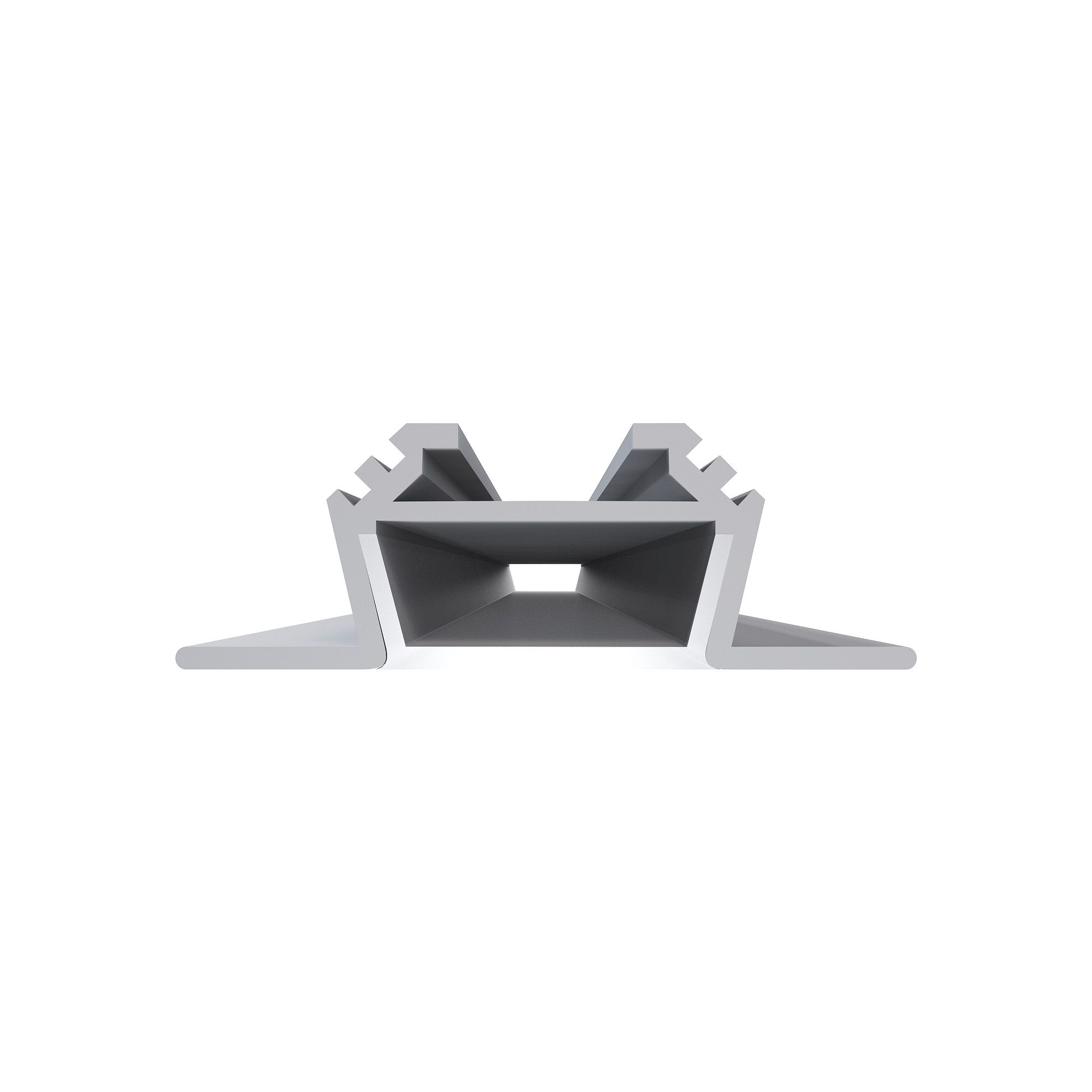 Профиль алюминиевый  угловой, накладной, серебро, 28,5х10,4мм, 2м, шир. ленты до 10мм (рассеиватель белый матовый, заглушки - 2шт.) - Фото 3