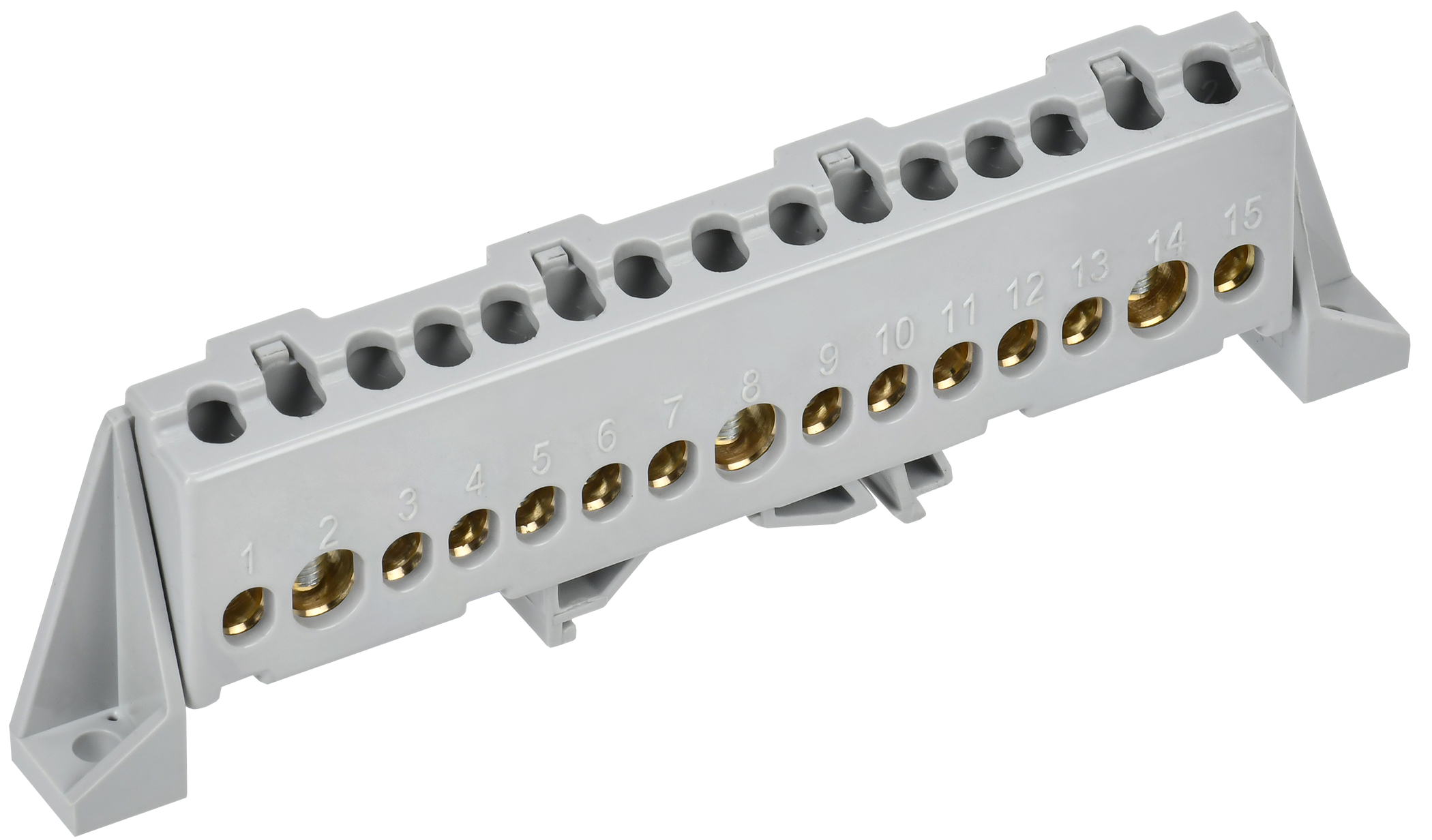 TEKFOR Шина L "фаза" в комбинированном DIN-изоляторе "Стойка" 8х12-15-Ср IEK TF-NN20-15-DP-K03