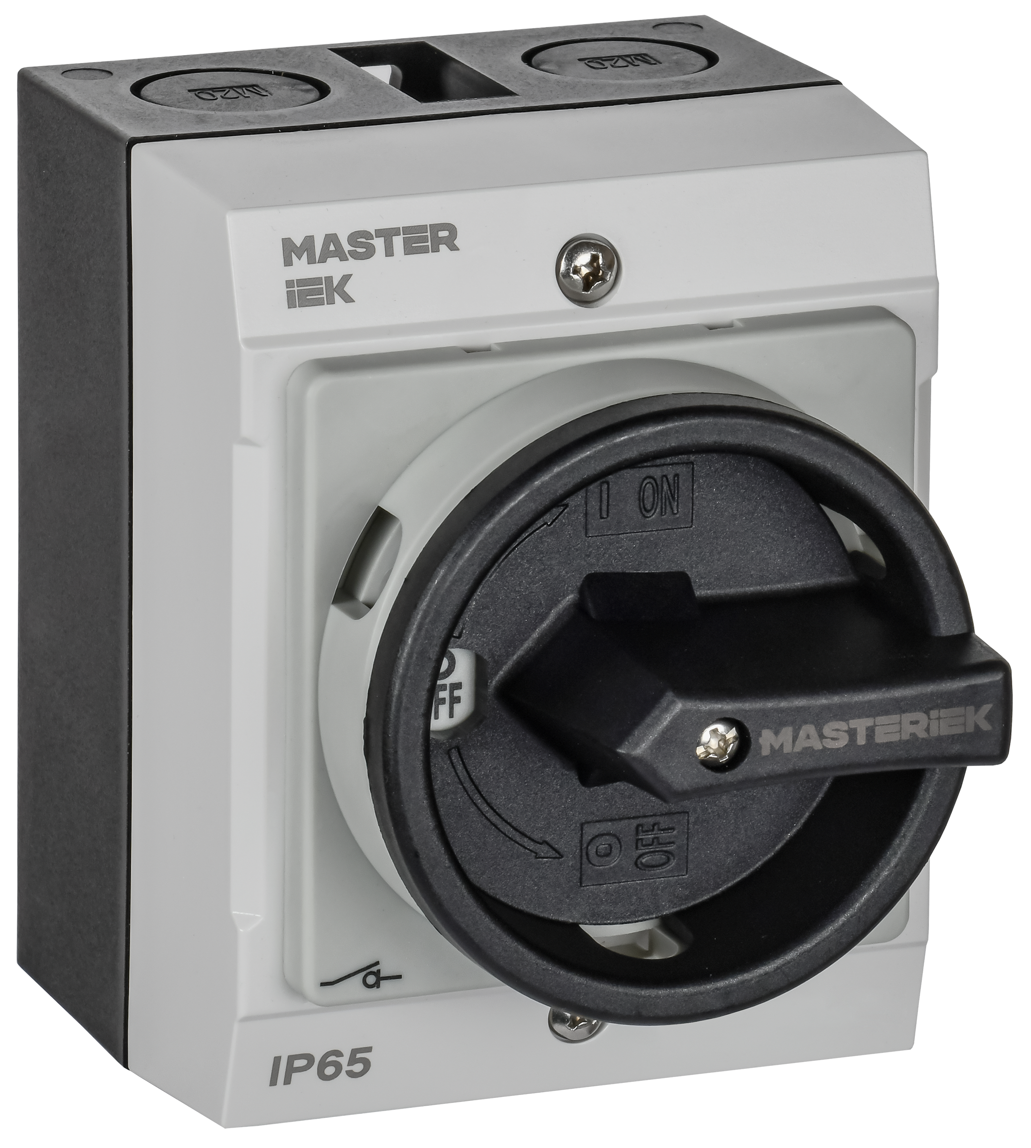 Переключатель кулачковый в боксе закрытая рукоятка 16А схема 90 IEK MI-CS21-016-090