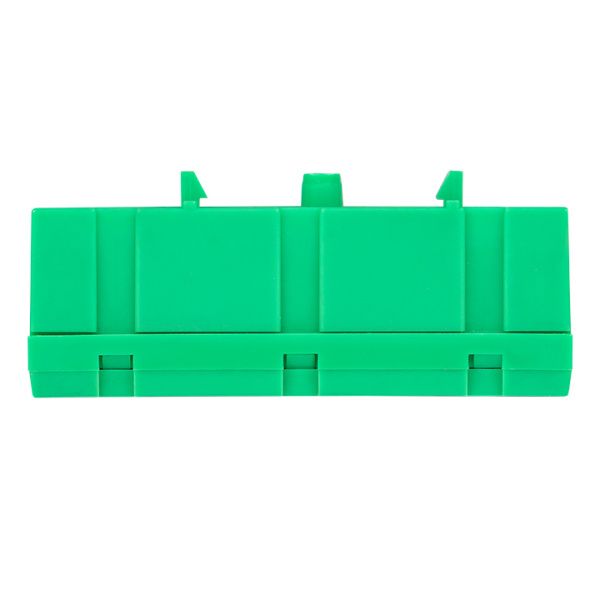 Шина "0" PE (6x9мм) 10 отв. латунь зеленый изолир. корп. на DIN-рейку EKF - Фото 2