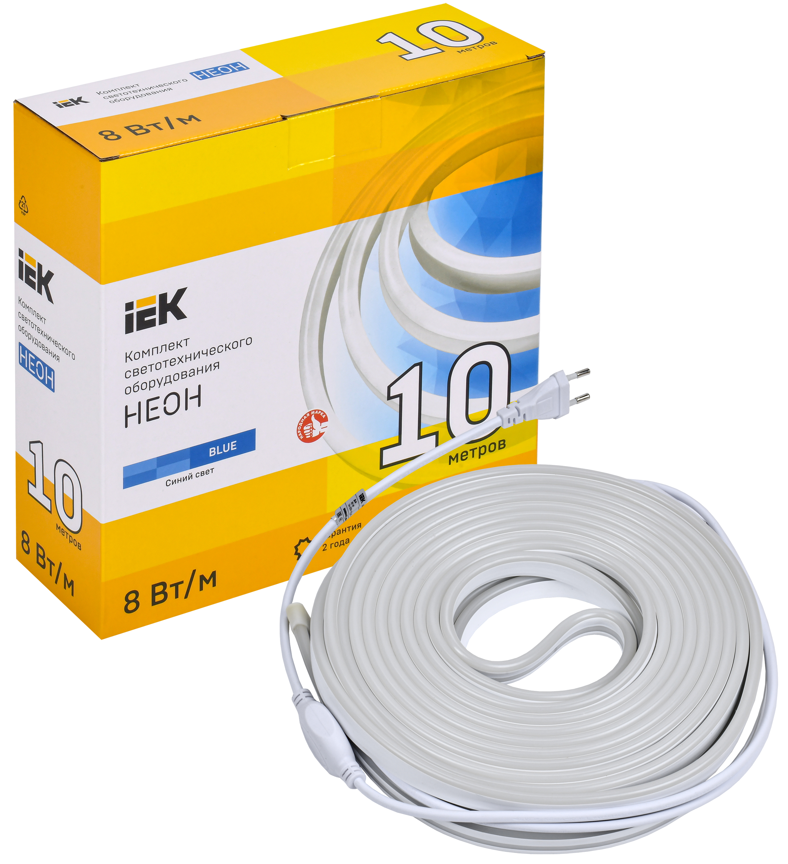 Комплект светодиодной подсветки "Неон" (лента LED 10м LSR5-2835B120-8-IP65-220В + драйвер) IEK - Фото 2