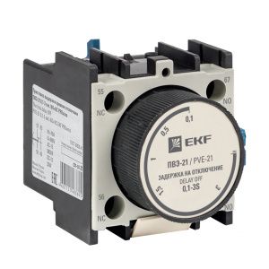 Приставка выдержки времени отключения ПВЭ-21 0,1-3сек NO+NC EKF ctr-st-21