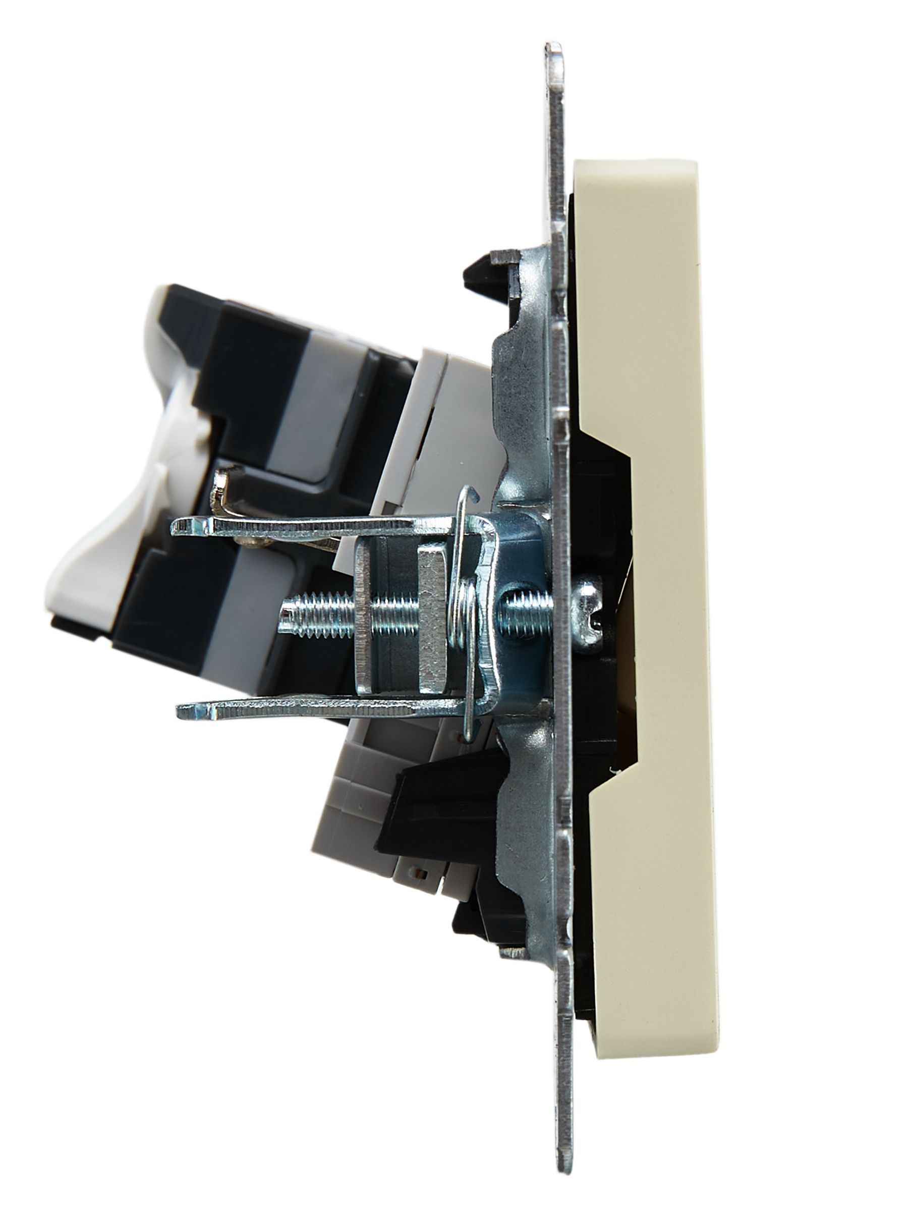 BRITE Розетка двойная RJ11+RJ45 кат.5E РК/Т12-БрКр бежевый IEK - Фото 5