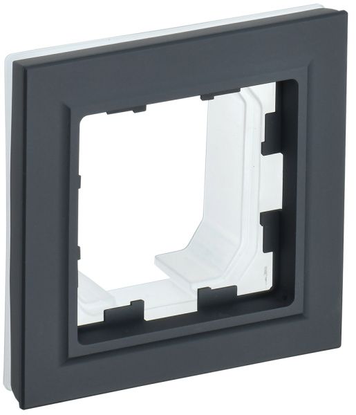 BRITE Рамка 1-местная IP44 РУ-1-БрГ-44 графит IEK BR-M12-44-K53