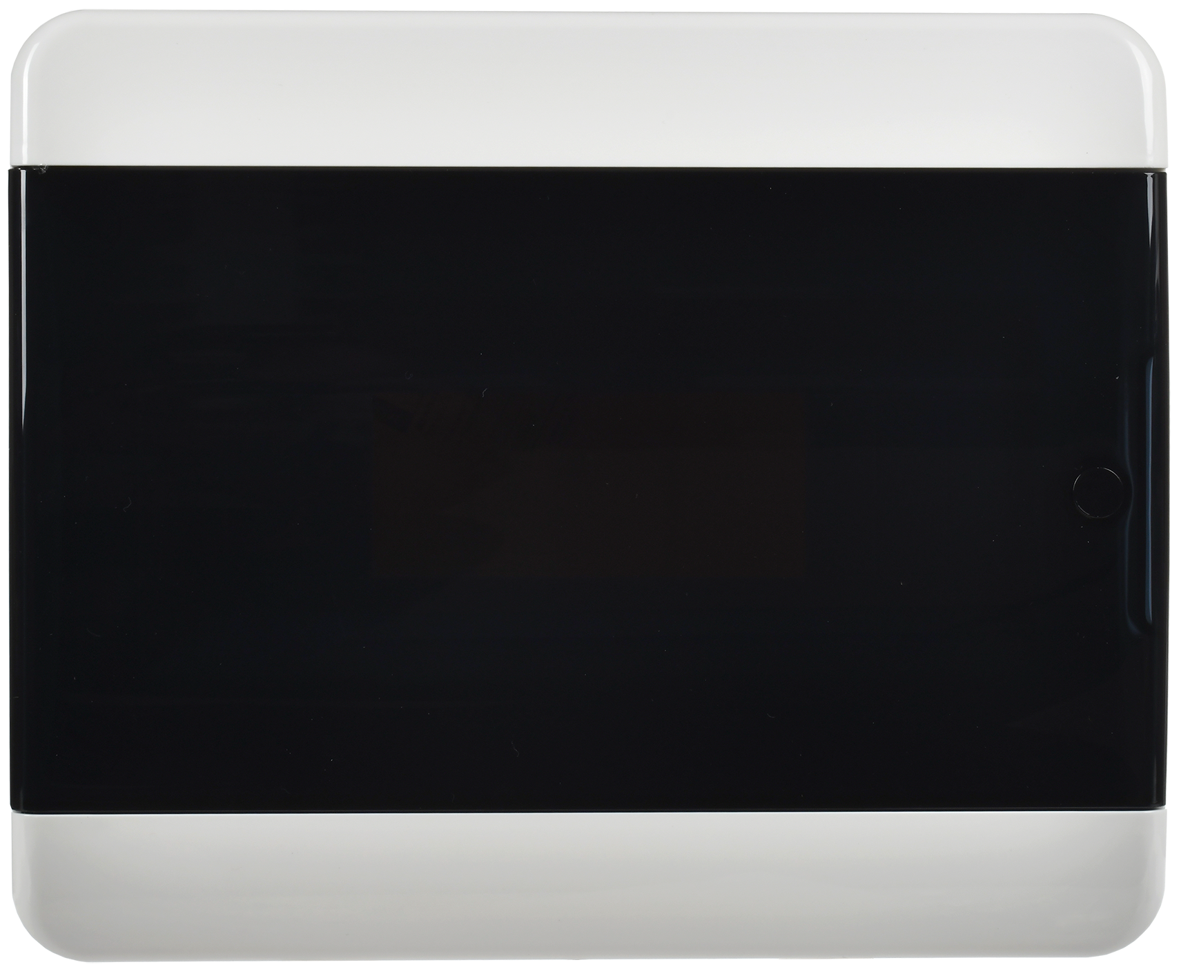 TEKFOR Корпус пластиковый БЕЛЫЙ ЩРН-П-12, IP41 черная прозрачная дверь IEK - Фото 3