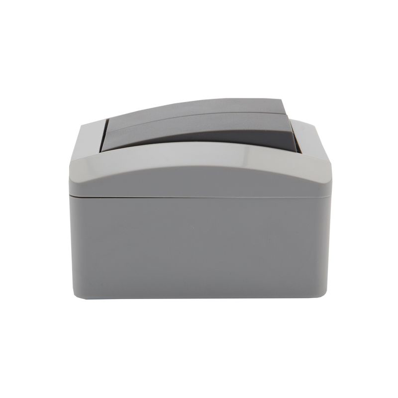 Выключатель двухклавишный INDUSTRIAL IP54 о/у, серый KRANZ - Фото 2