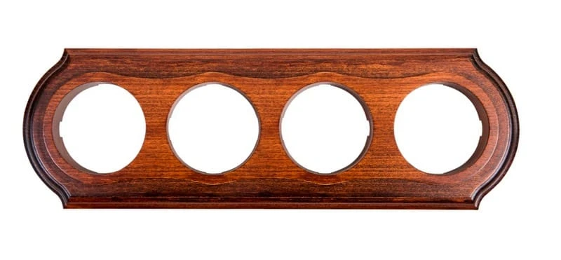 Рамка  четырехместная "Элегант" , цвет - темный дуб, ТМ "МезонинЪ" GE70704-26 - Фото 2