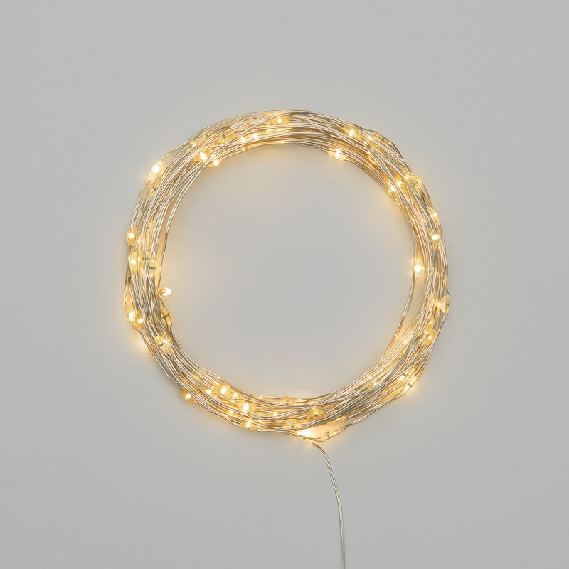 Гирлянда Роса 10 м, 100 LED, USB, теплое белое свечение NEON-NIGHT 315-976