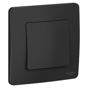 Выключатель 1-кл. СП Blanca 10А IP20 (сх. 1) 250В антрацит SE BLNVS010106 1210369
