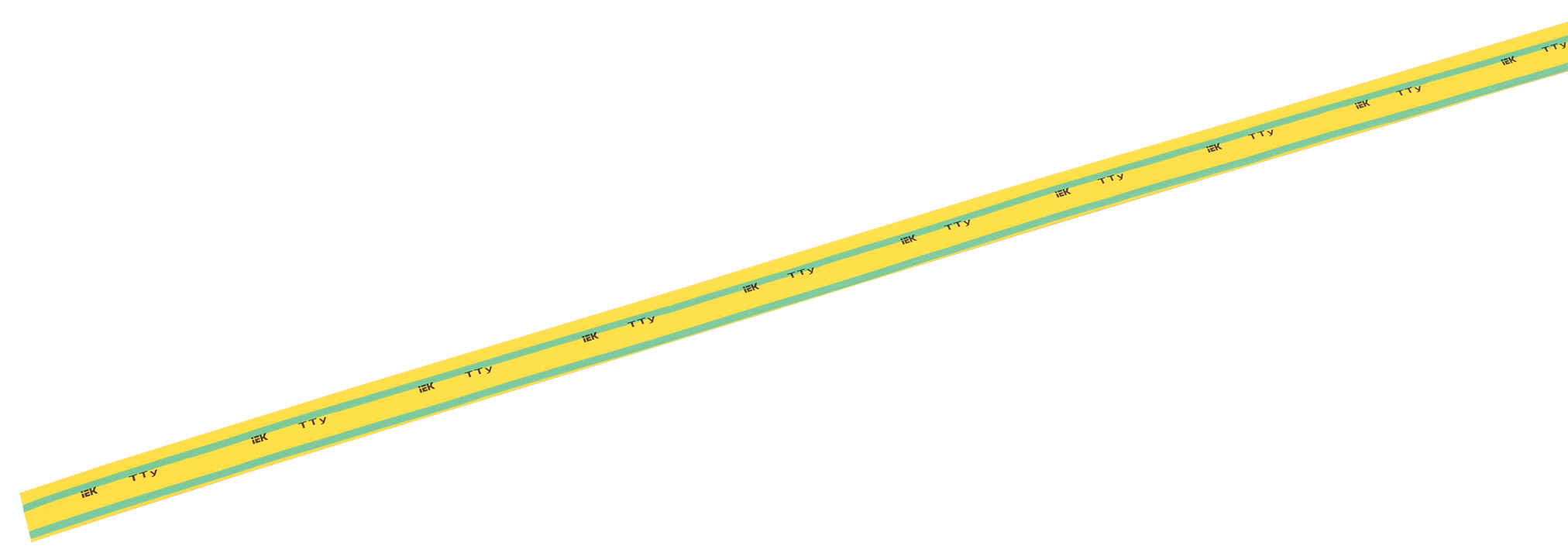 Трубка термоусадочная ТТУ нг-LS 45/22,5 желто-зеленая (1м) IEK UDRS-D45-1-K52