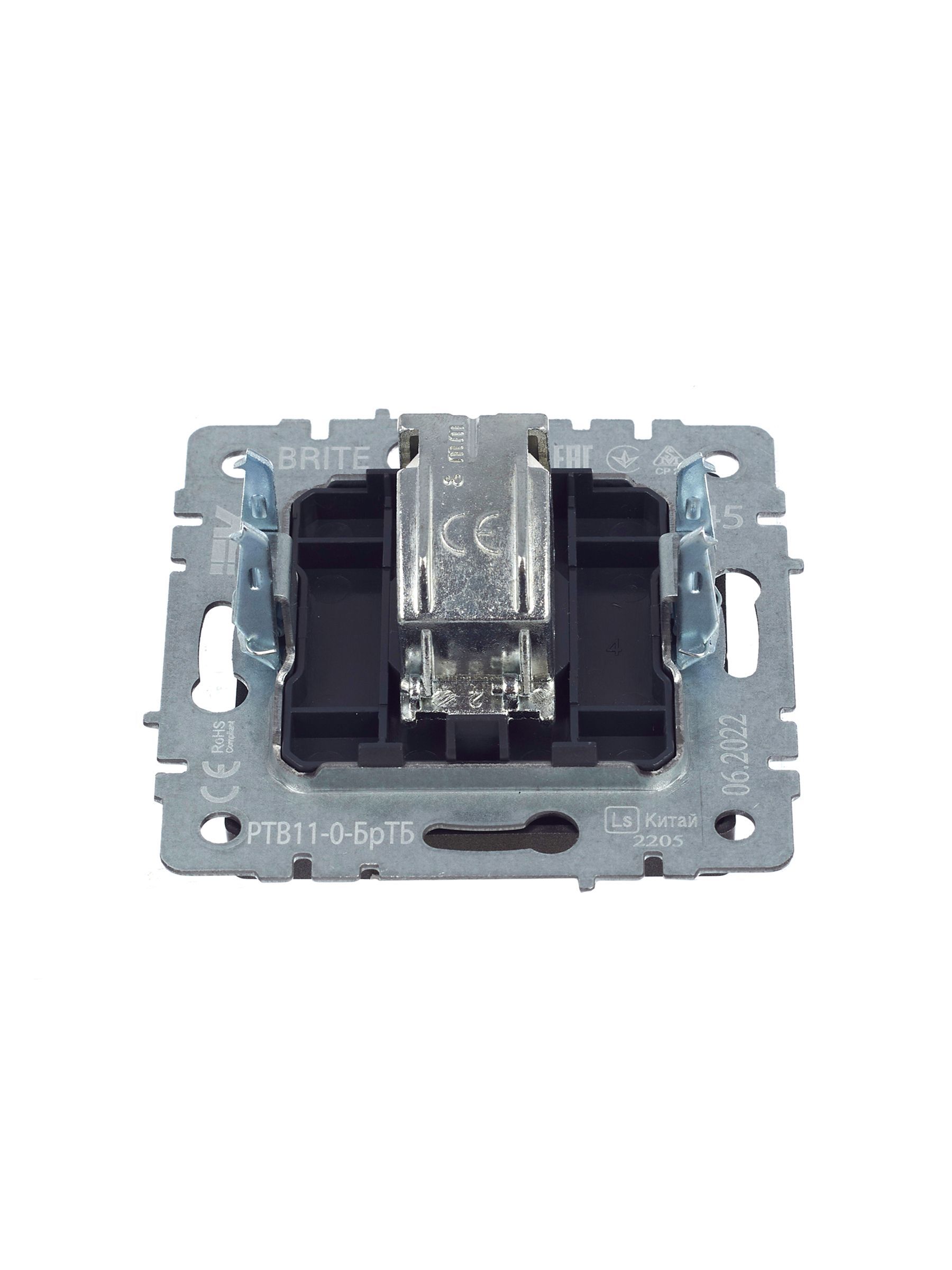 BRITE Розетка TV оконечная РТВ11-0-БрТБ темная бронза IEK - Фото 2