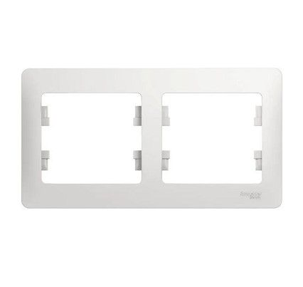 Рамка 2-м Glossa горизонт. бел. SE GSL000102 275128