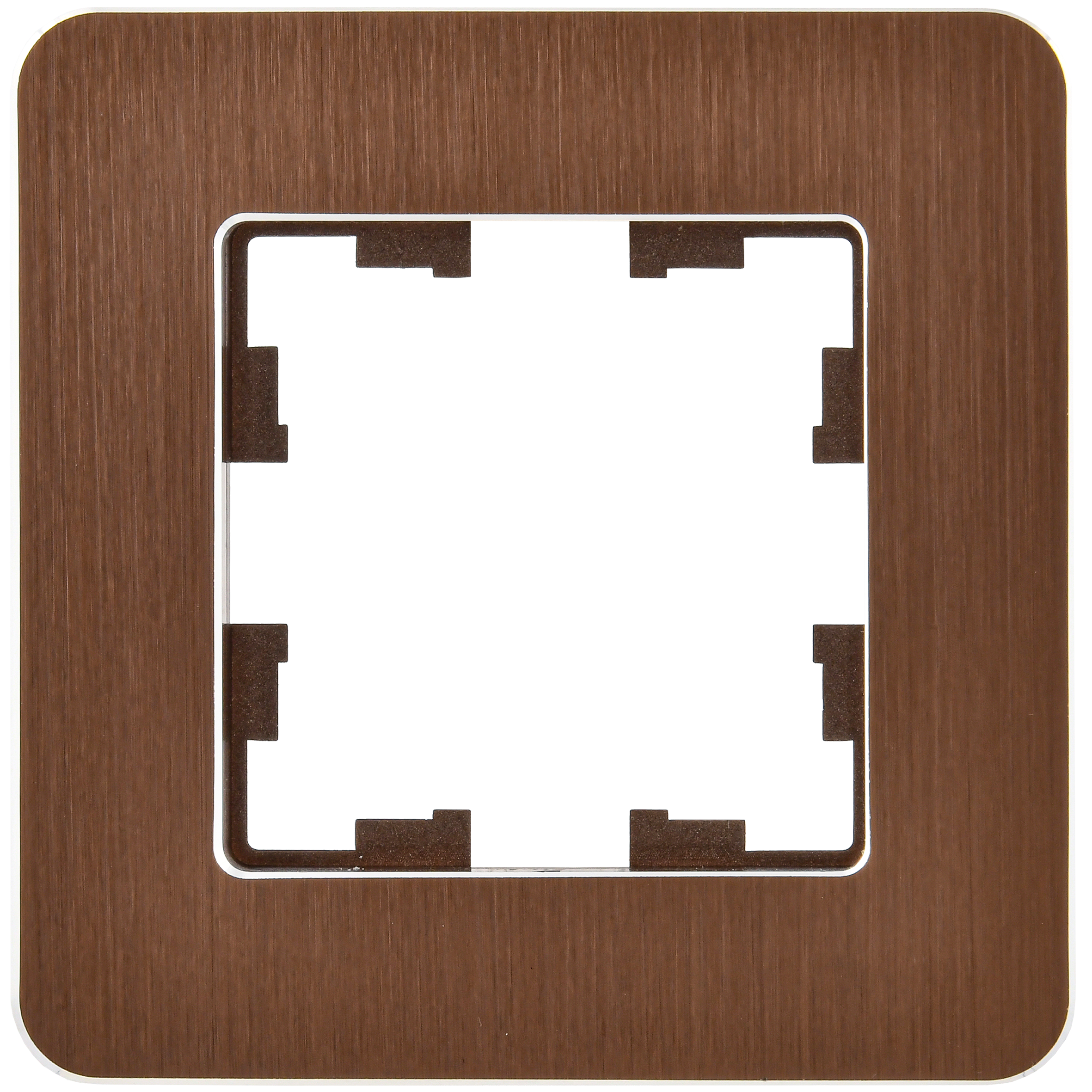 BRITE Рамка 1-местная РУ-1-1-Бр металл коричневый RE AL IEK - Фото 6