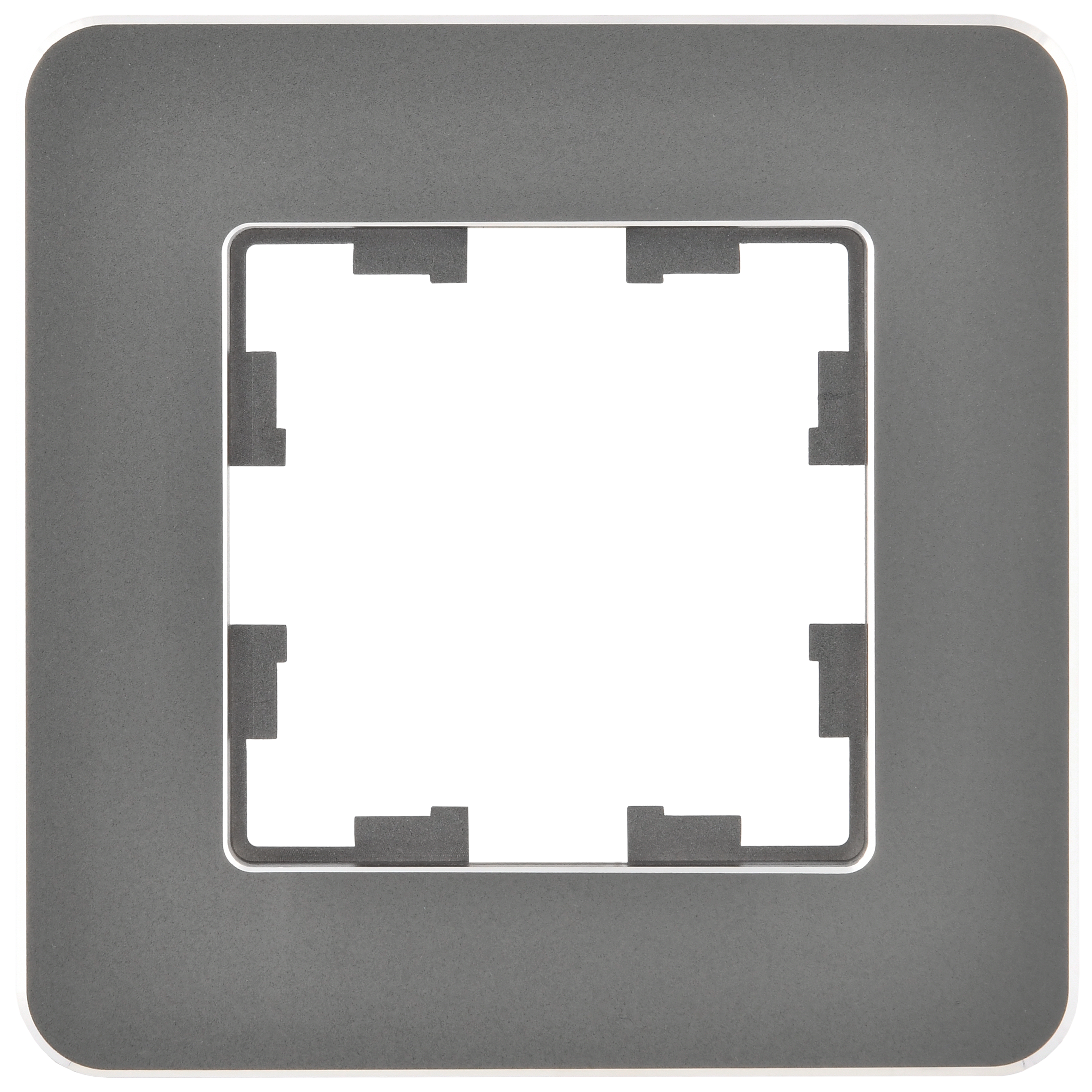 BRITE Рамка 1-местная РУ-1-1-Бр металл титан RE IEK - Фото 4