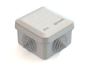 Коробка распаячная для о/п 70х70х40мм, IP55, 4 ввода (112шт)  GE41236