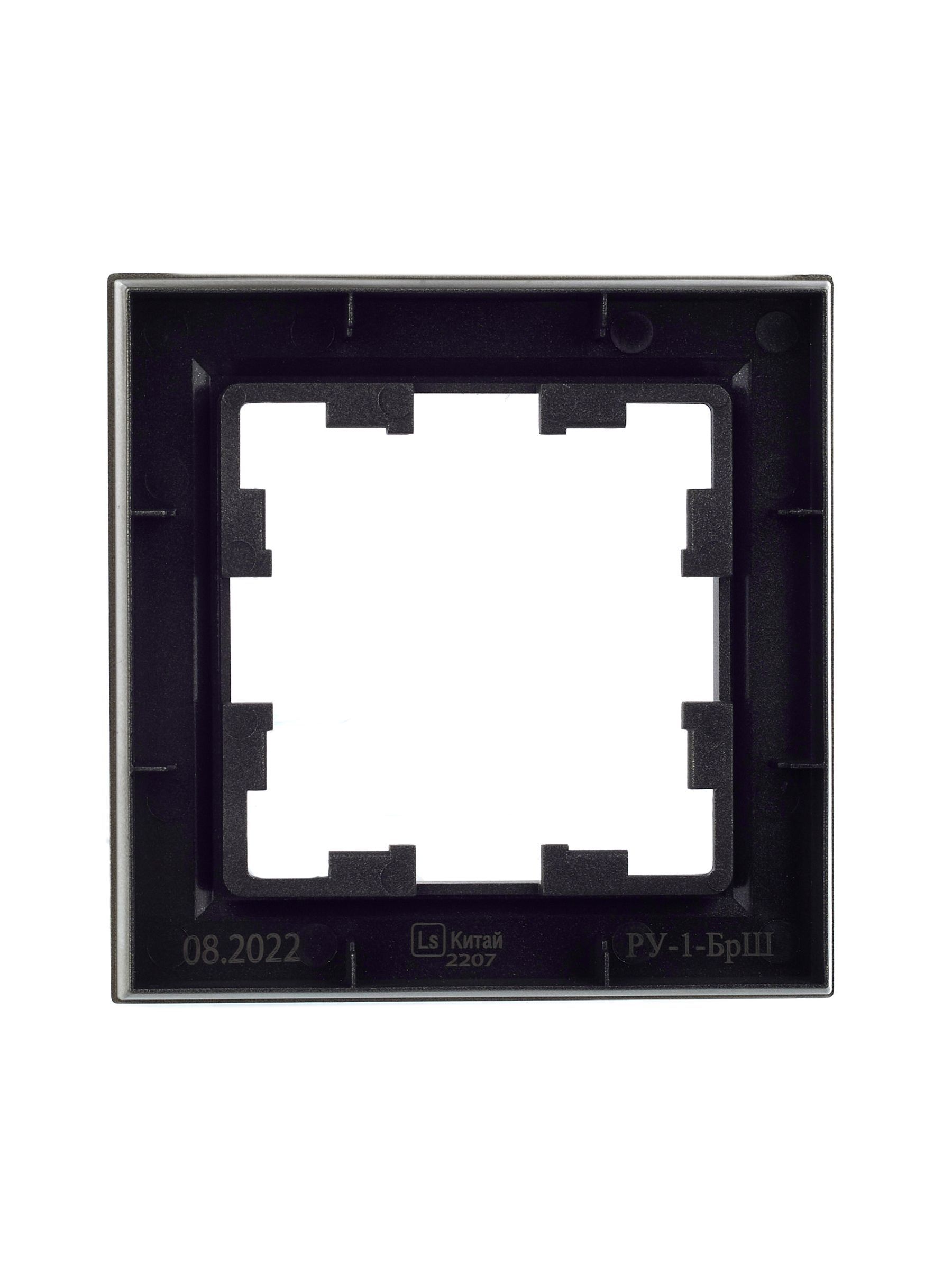 BRITE Рамка 1-местная РУ-1-БрШ шампань IEK - Фото 7